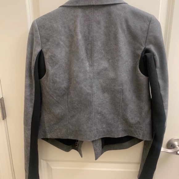 COPY - Veda Waterfall Distressed Leather Jacket - Picture 3 of 5